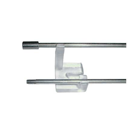 Mod. 499 - ECOBIRDS KIT linea elettrificata composto da barra filettata, staffe supporto, boccola - Ecobirds® - N° 1 nel Controllo piccioni e volatili molesti